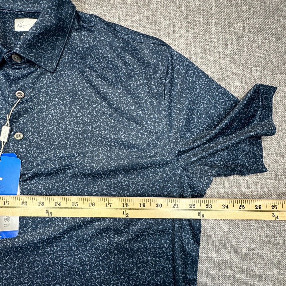 Greg Norman Polo‎ Shirt Mens Large Navy Blue ML75 Play Dry Golf Performance NEW - Picture 6 of 10